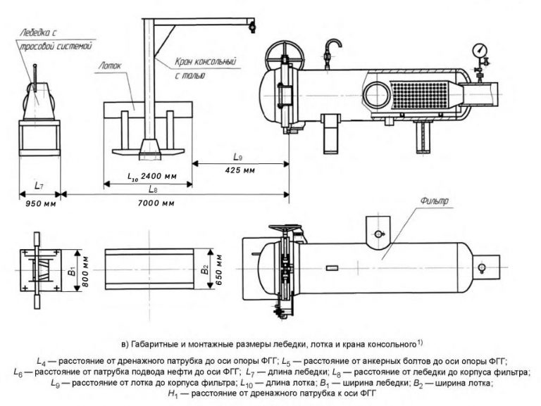 Чертеж блочного фильтра ФГГ-300